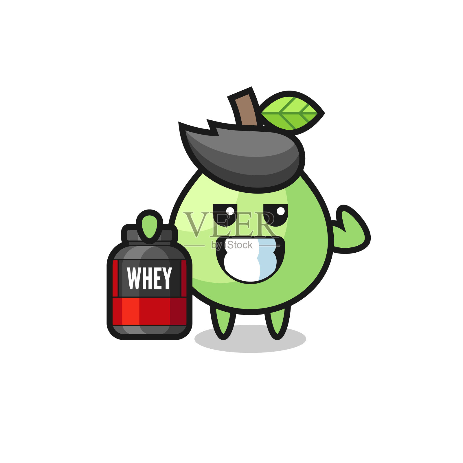 肌肉型番石榴含有蛋白质设计元素图片