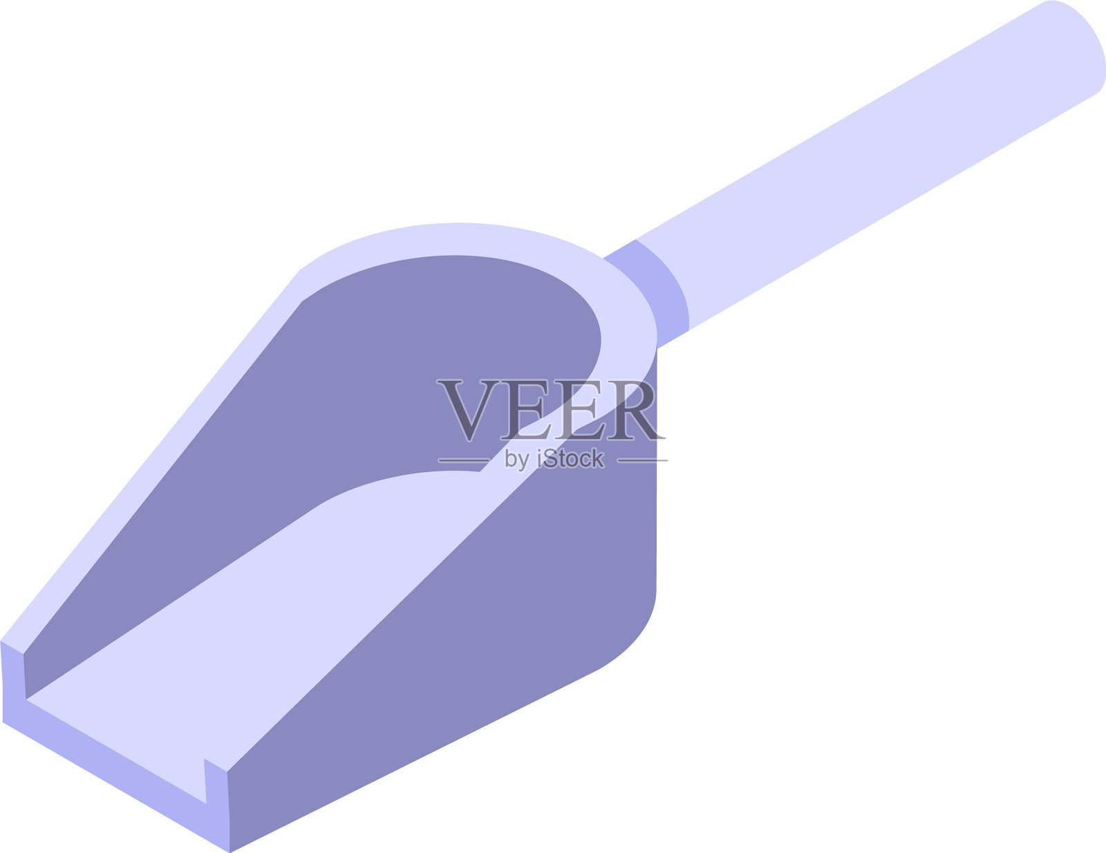 爆米花机勺子图标等距风格插画图片素材