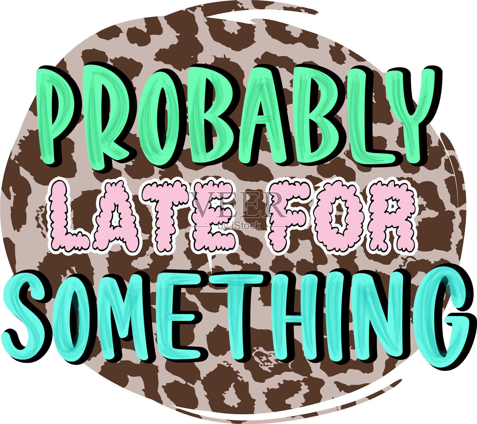 来点有创意的标志可能有点晚了插画图片素材