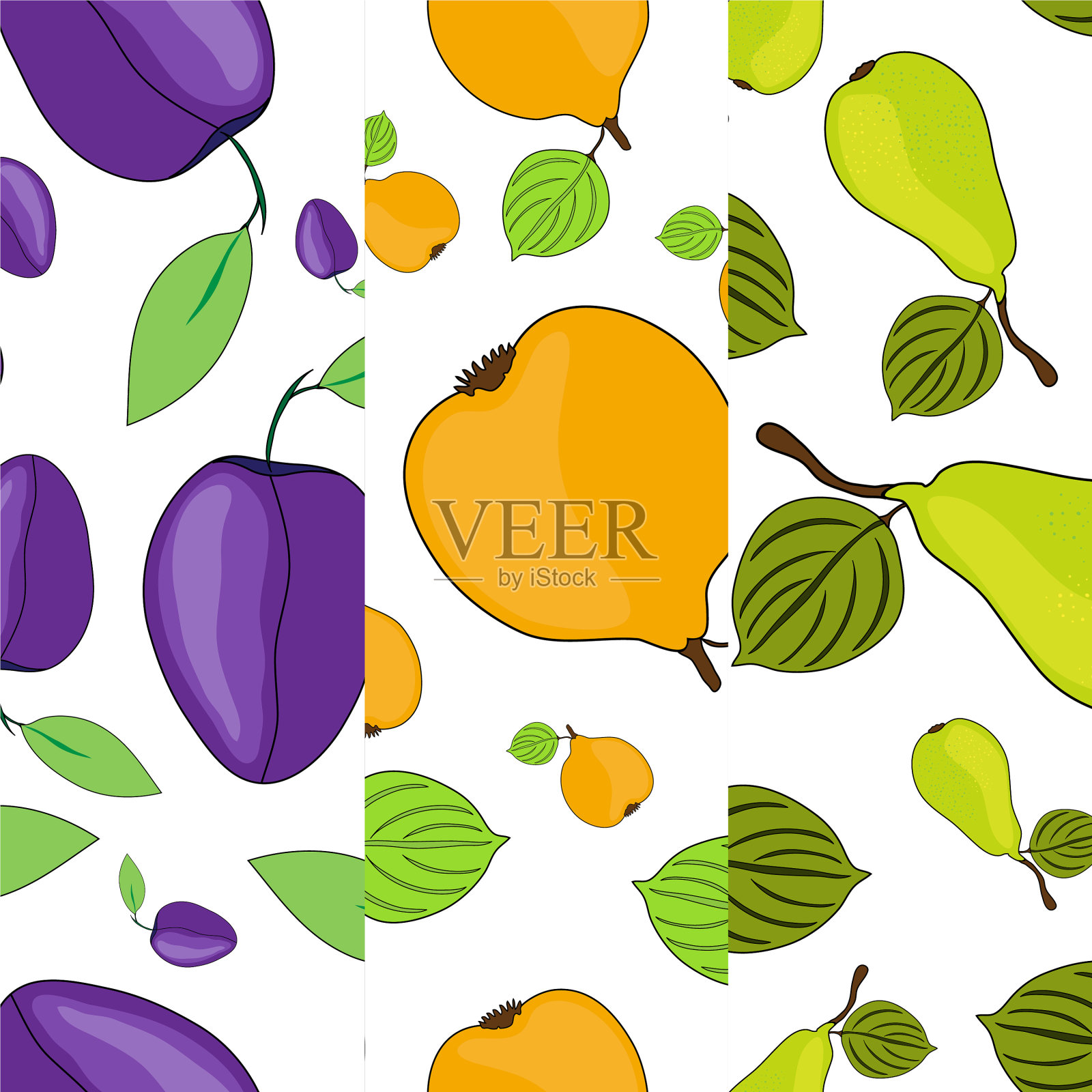 水果无缝模式插画图片素材