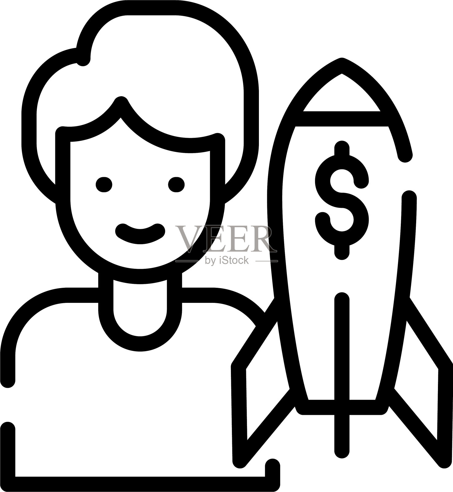 风险资本的风格图标素材