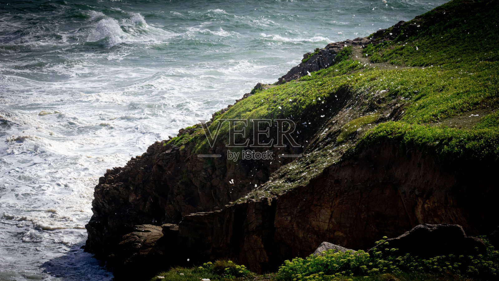 基伯隆的荒凉海岸照片摄影图片