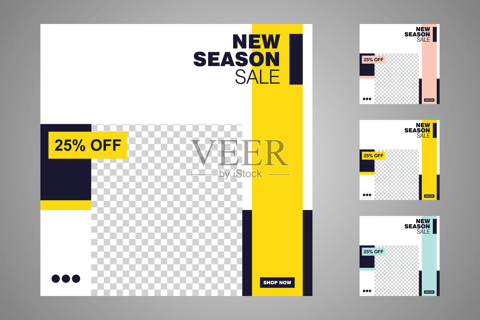 社交媒体模板设计模板素材