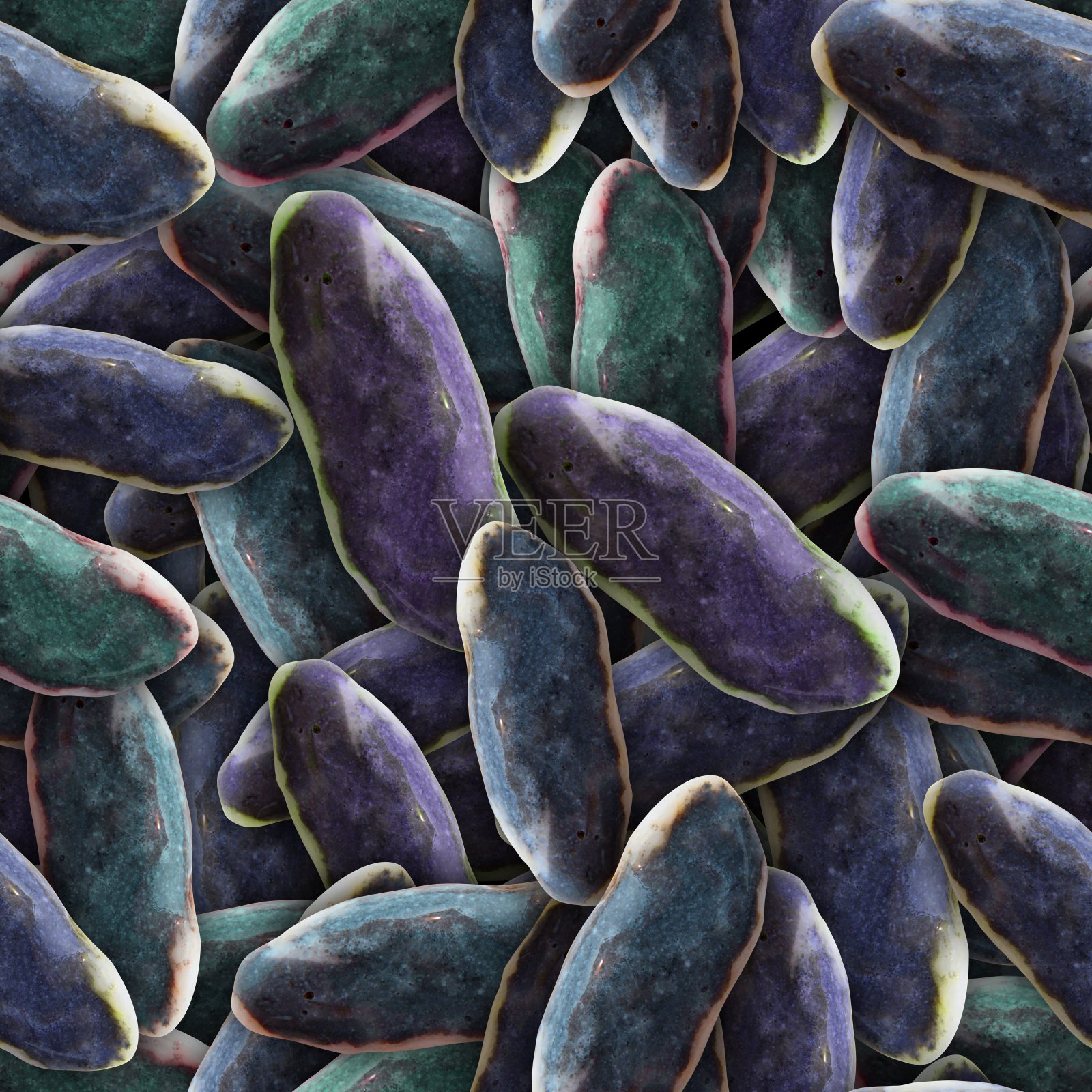 潮湿的海石背景。无缝模式。卵石纹理。宏观的特写镜头。照片摄影图片