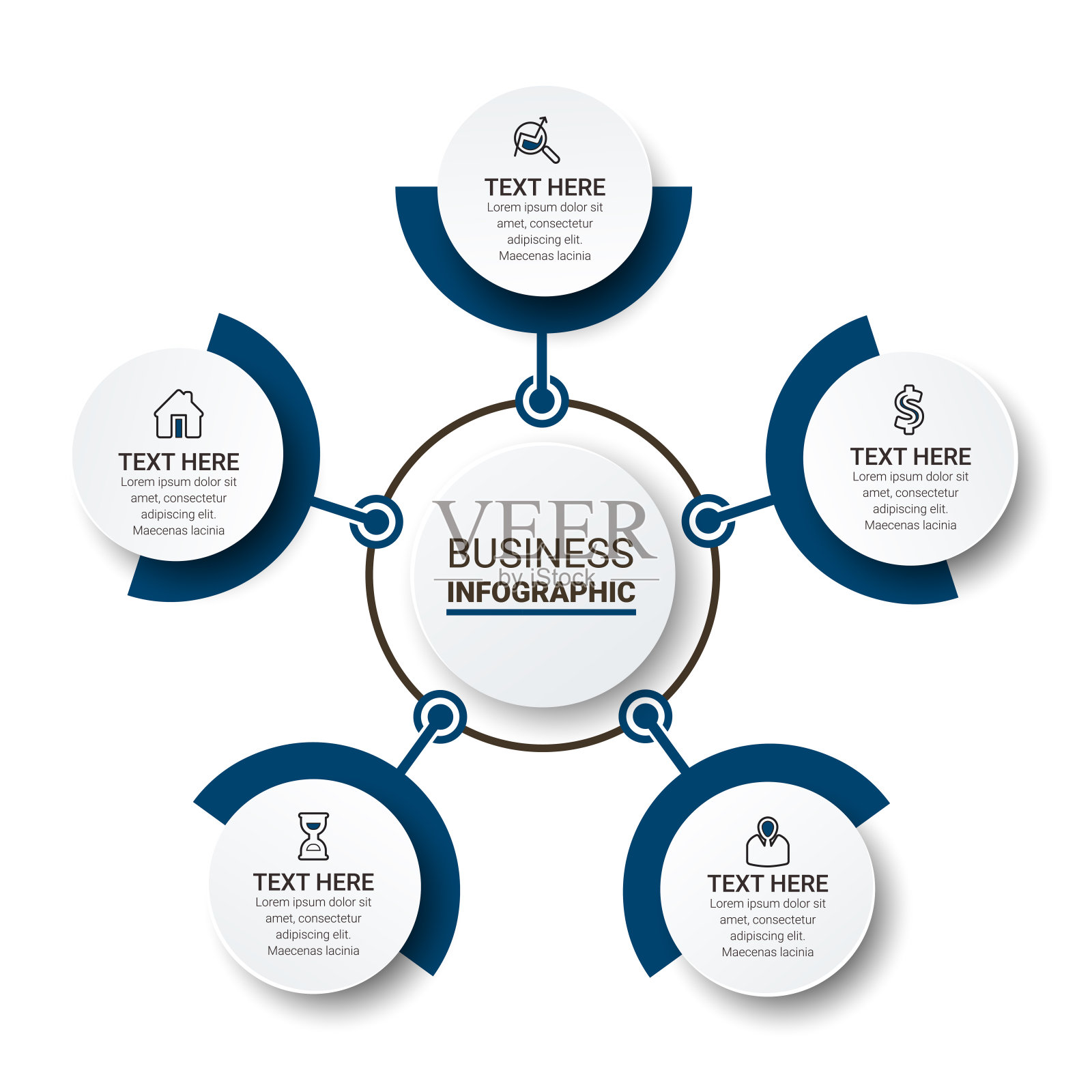 带有图标和数字选项或步骤的矢量信息图形标签设计模板。用于内容，图表，流程图，步骤，零件，时间轴信息图，工作流程，图表。插画图片素材