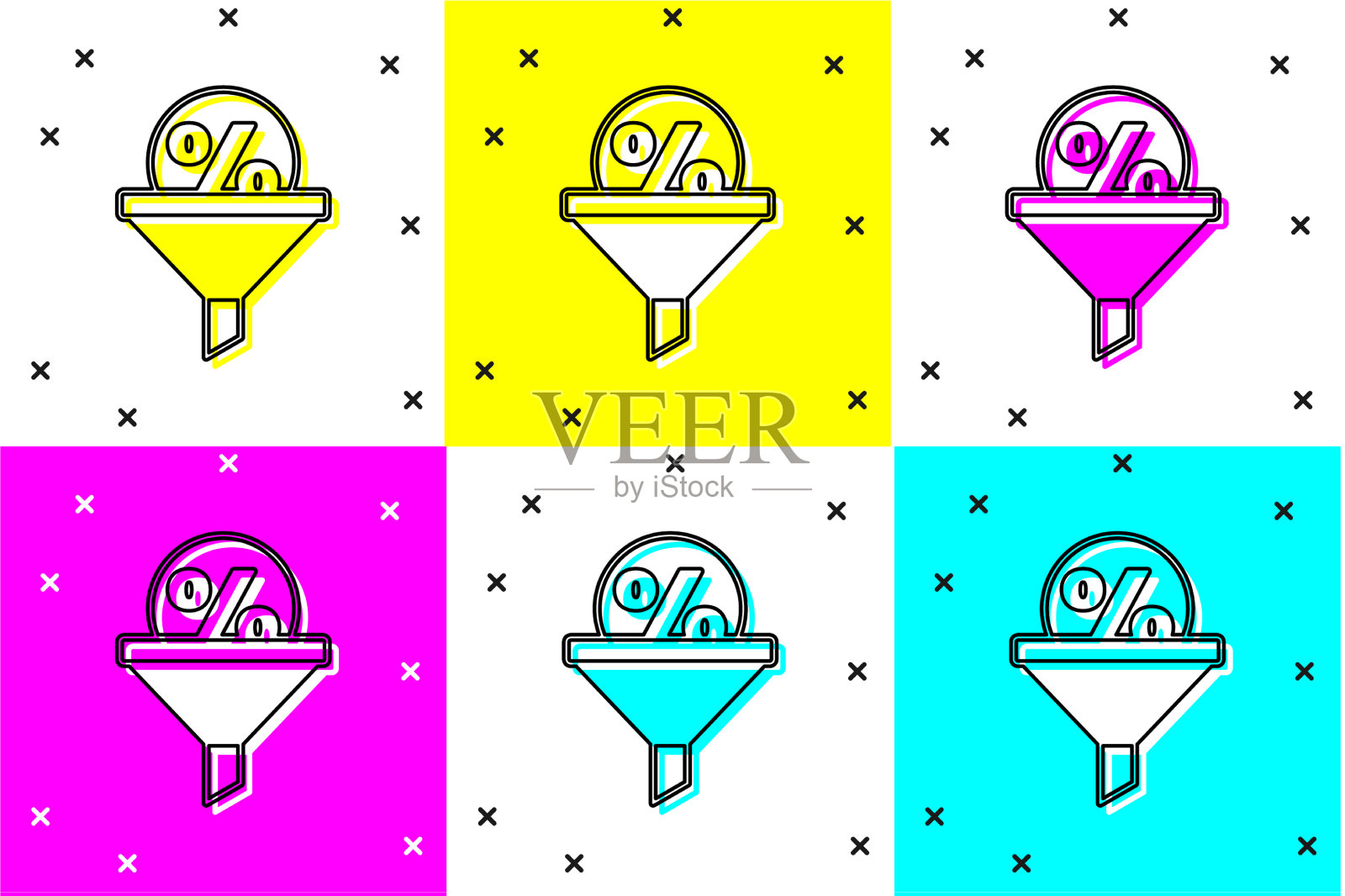 设置铅管理图标隔离的颜色图标素材