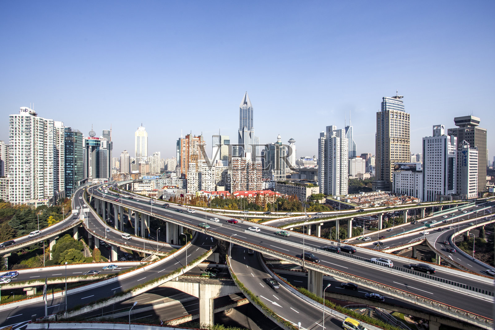 上海高架道路照片摄影图片