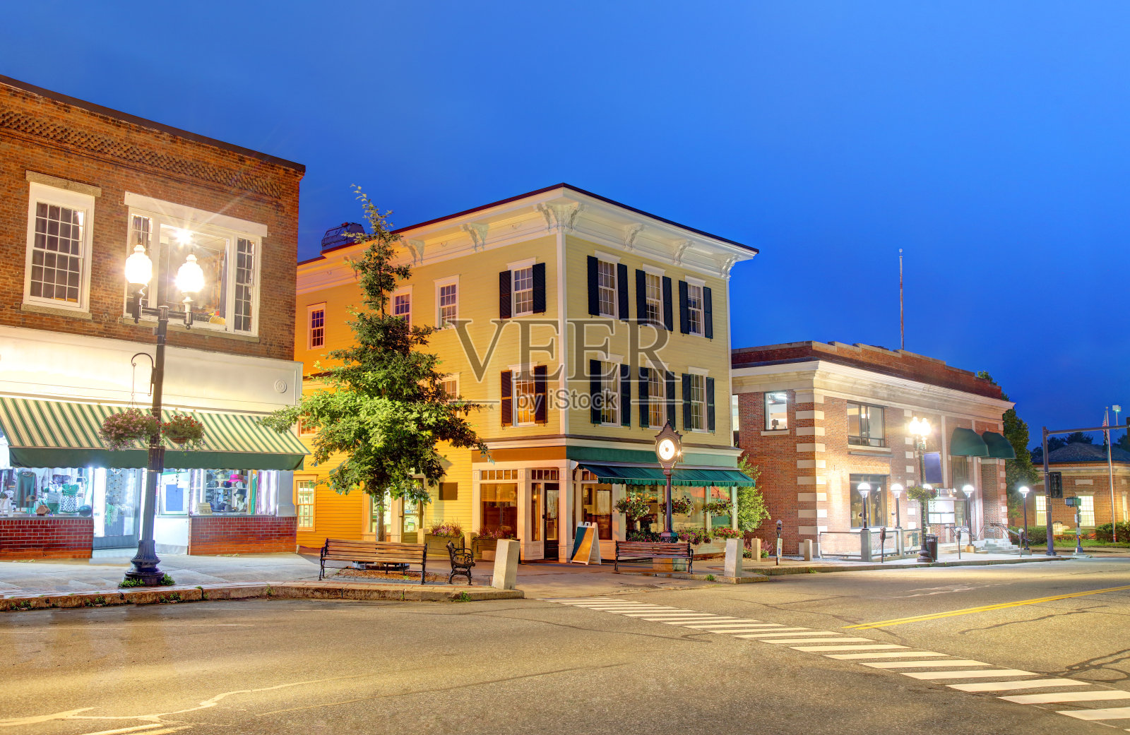 新罕布什尔州汉诺威市中心照片摄影图片