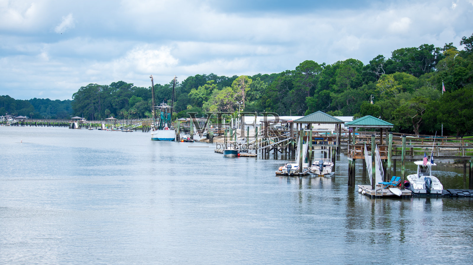 水道的布拉夫顿照片摄影图片