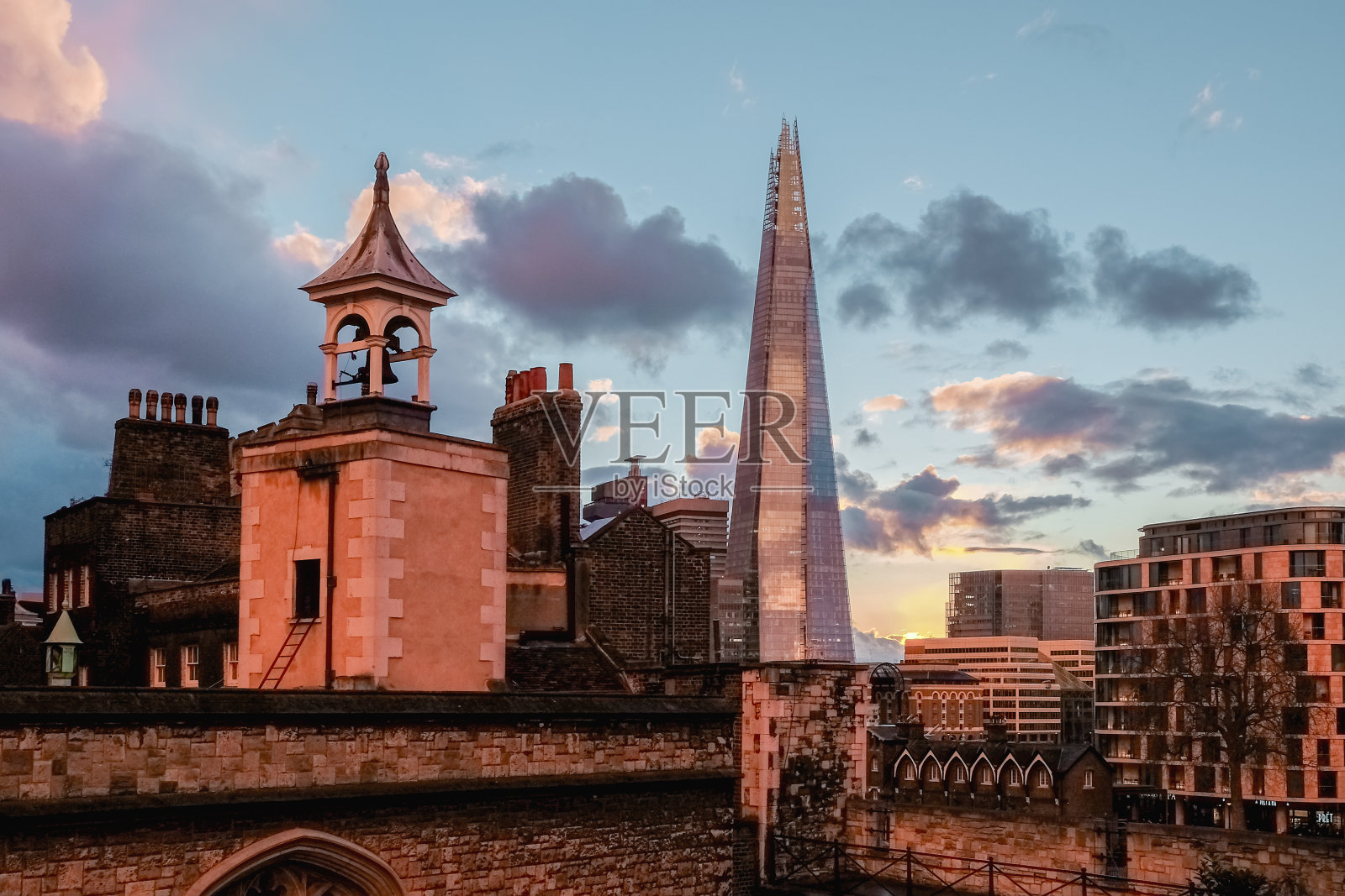 伦敦空中轮廓线照片摄影图片