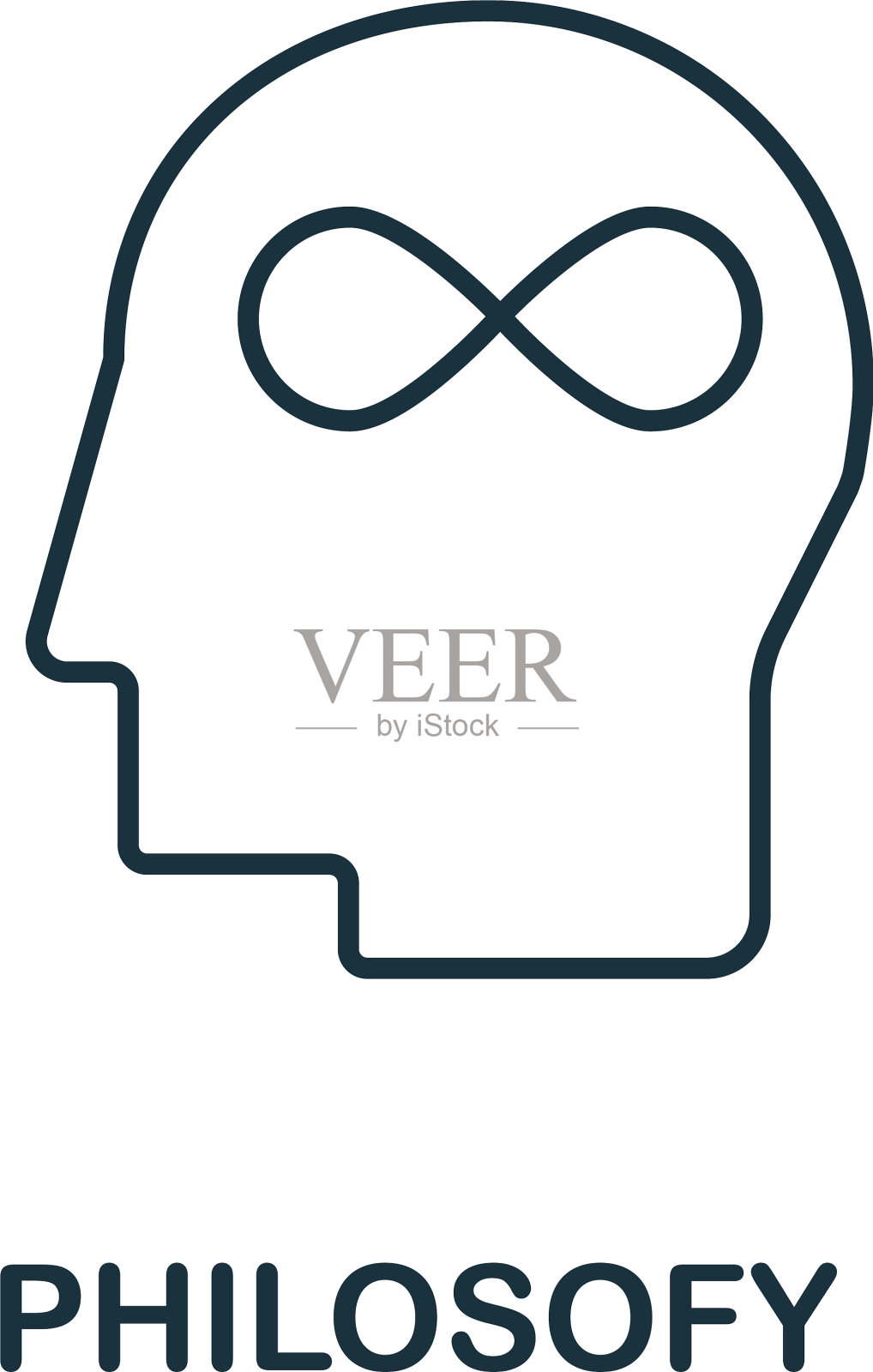 哲学图标从科学收集简单插画图片素材