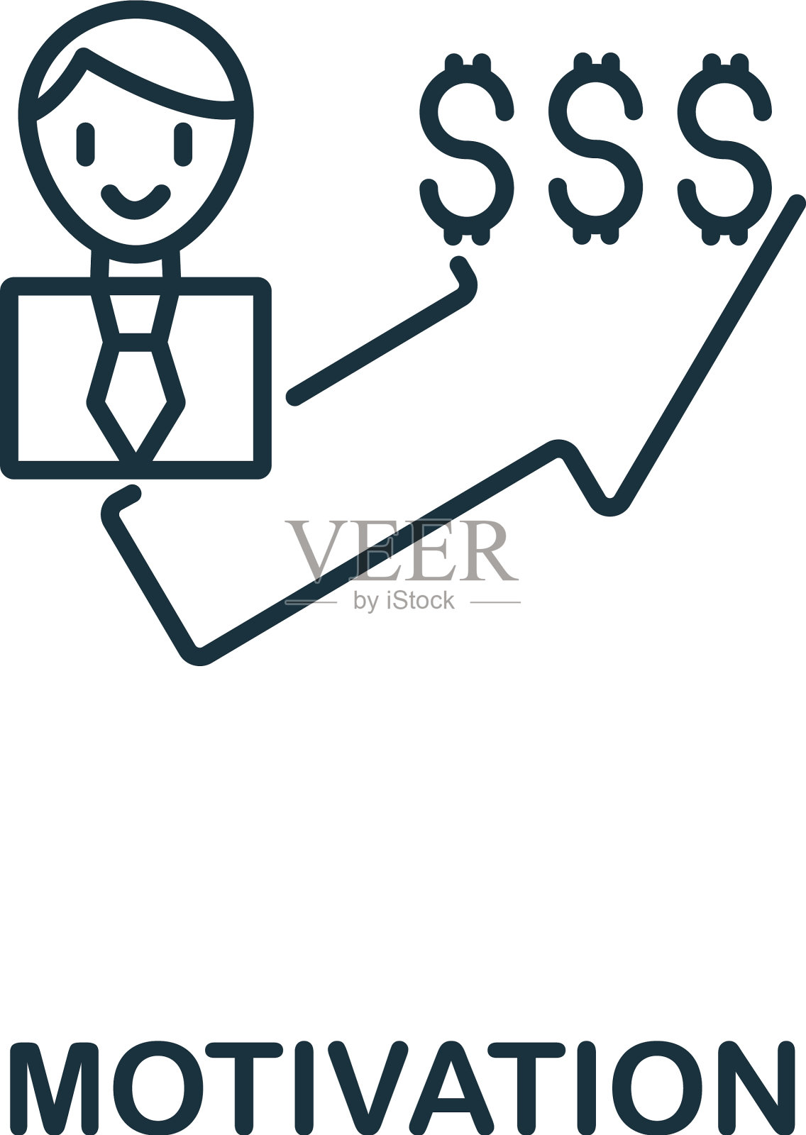 激励图标来自团队合作收集简单插画图片素材