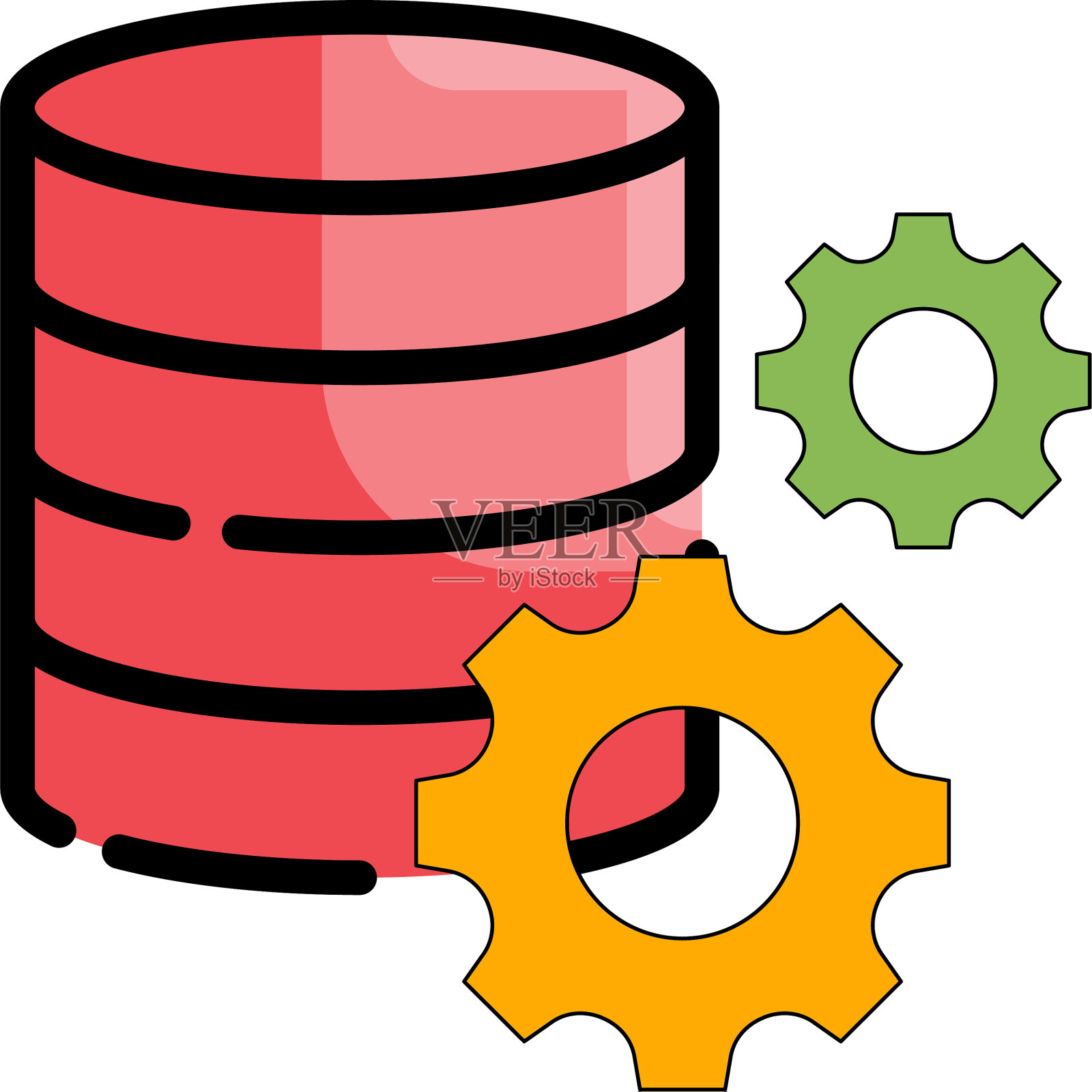 数据库的管理风格设计元素图片