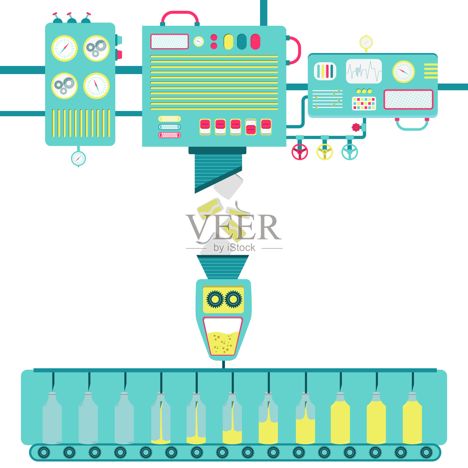 回收铝罐设计元素图片