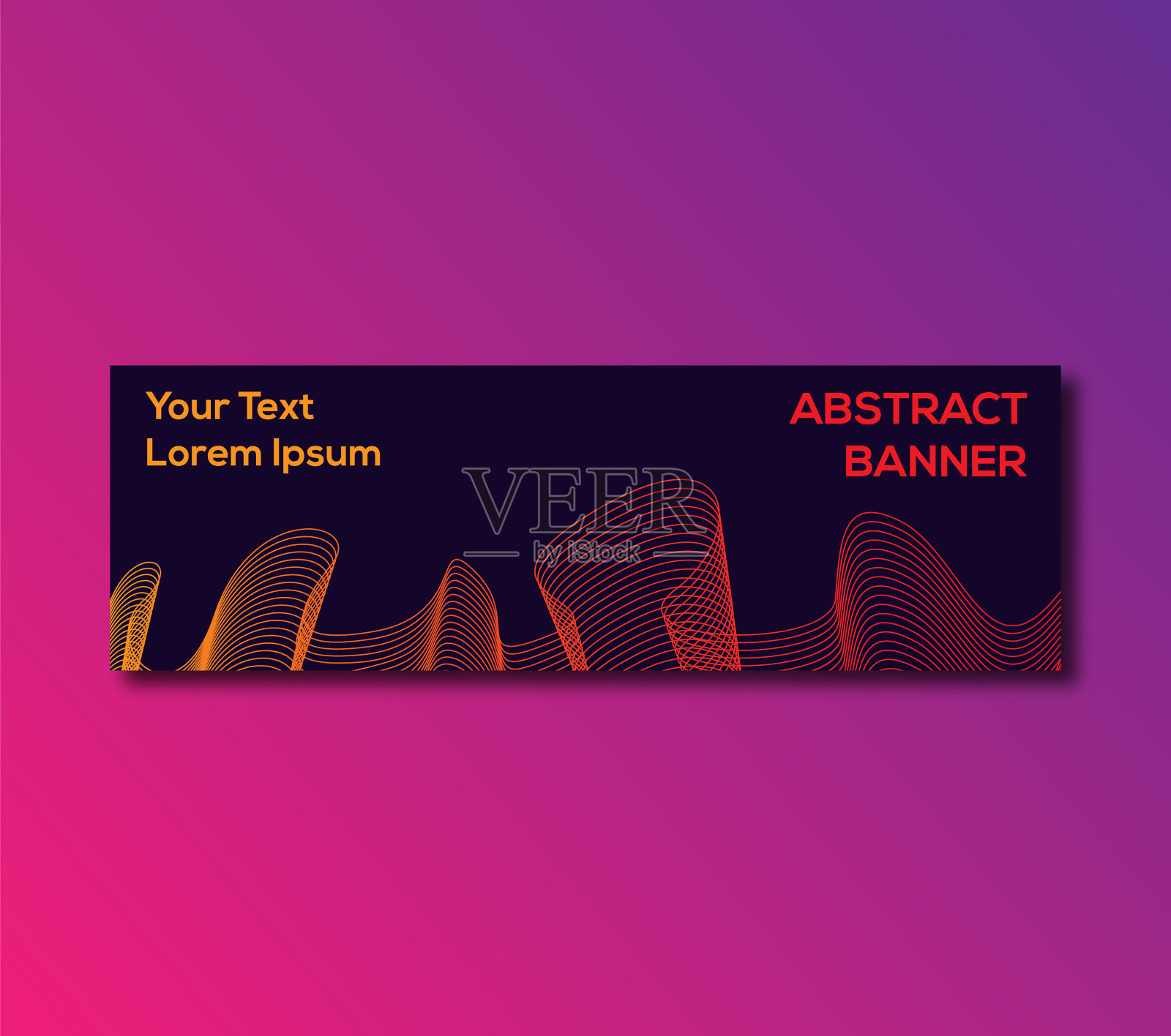 摘要网页横幅模板设计插画图片素材