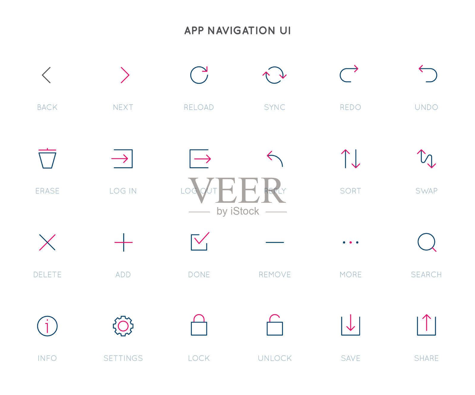 App控制系统用户界面UI图标设置图标素材