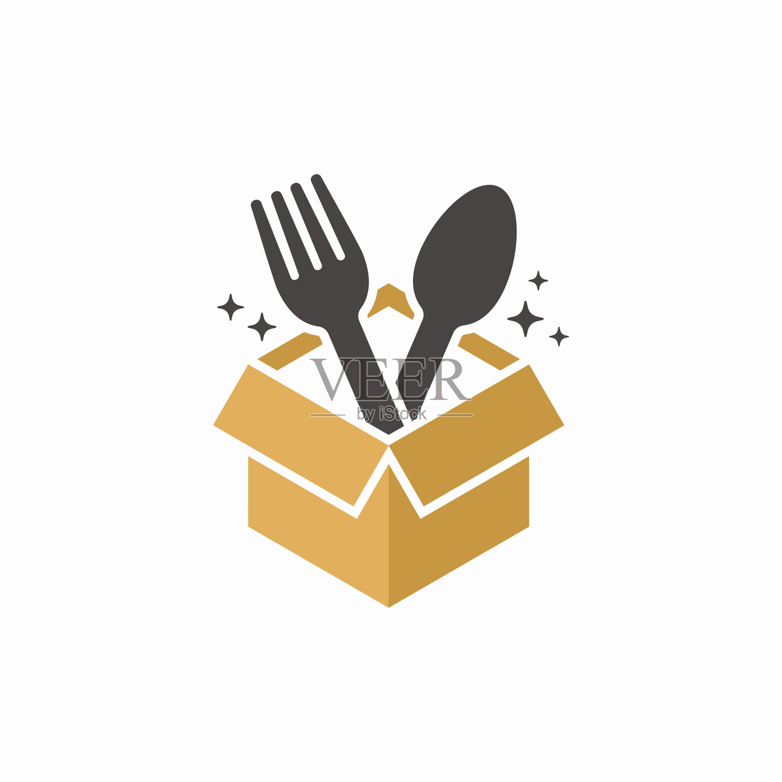 食品包装盒标识模板设计插画图片素材