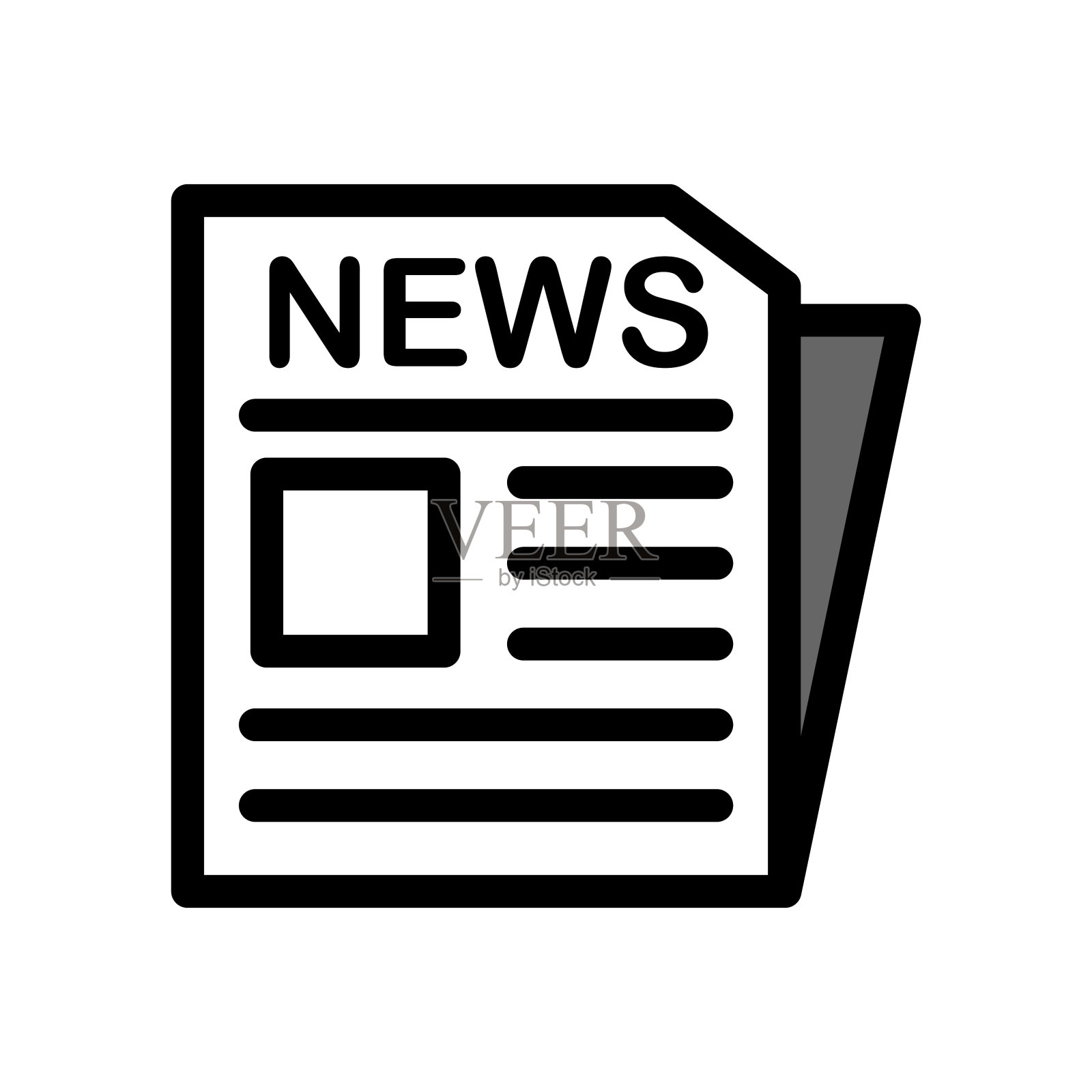 报纸插画图片素材