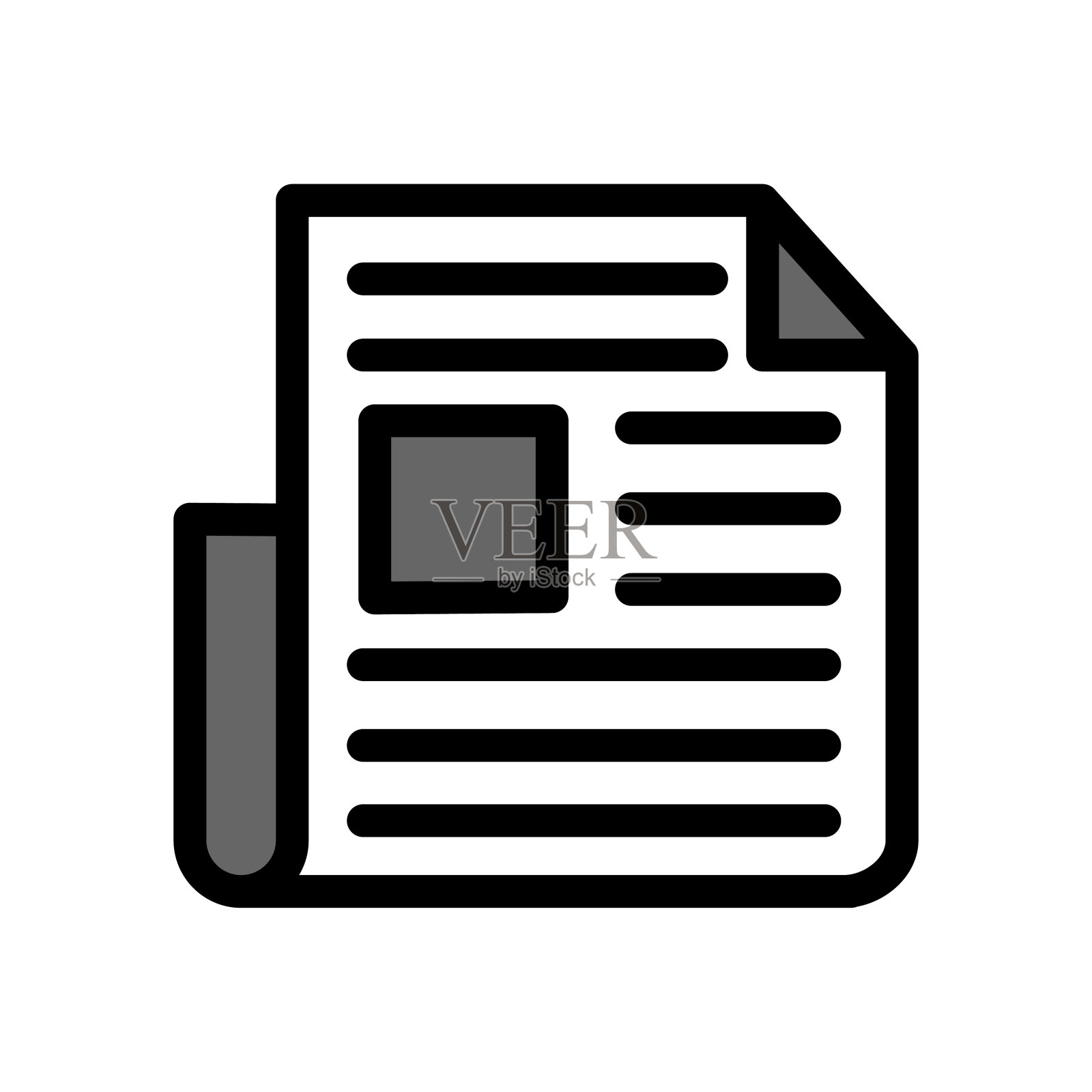 报纸插画图片素材