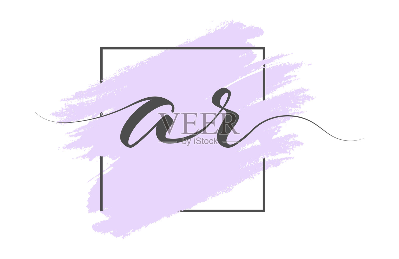 用彩色书写小写字母ar设计元素图片