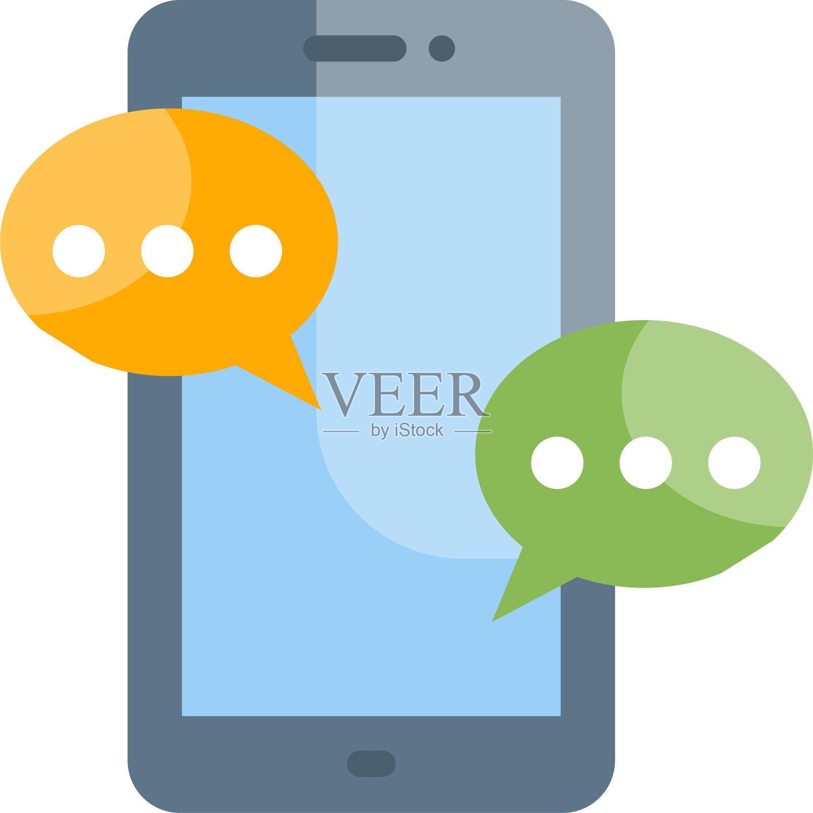 移动通信风格设计元素图片