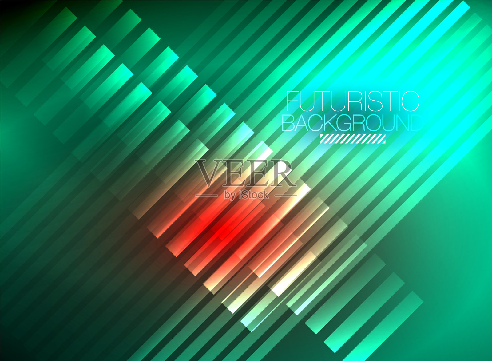 明亮的霓虹灯色彩技术抽象背景插画图片素材