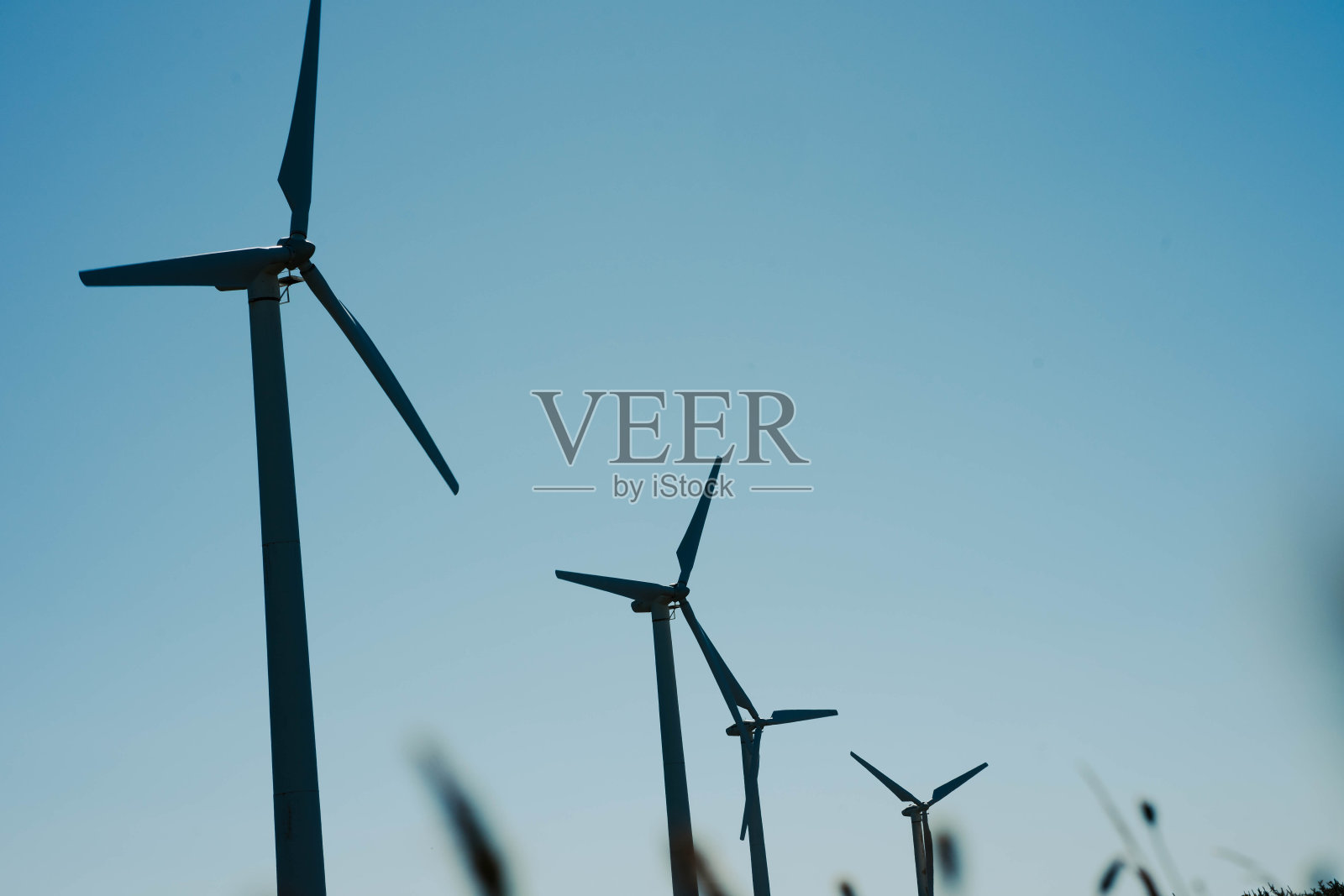 风力涡轮机，可再生能源照片摄影图片