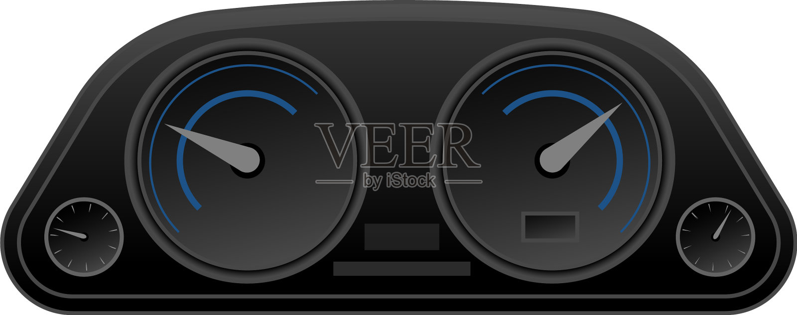 汽车仪表盘图标卡通风格设计元素图片