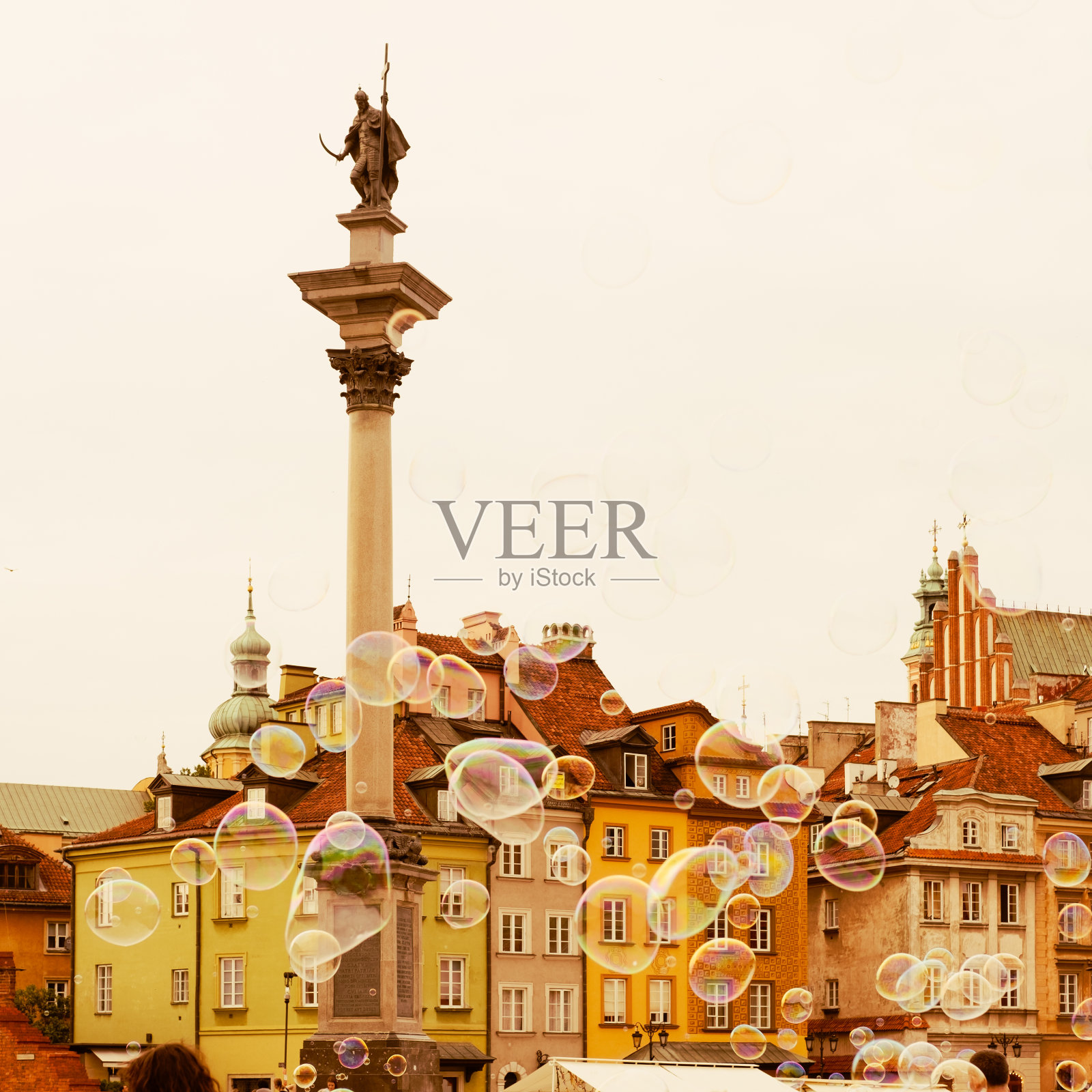 华沙古城照片摄影图片