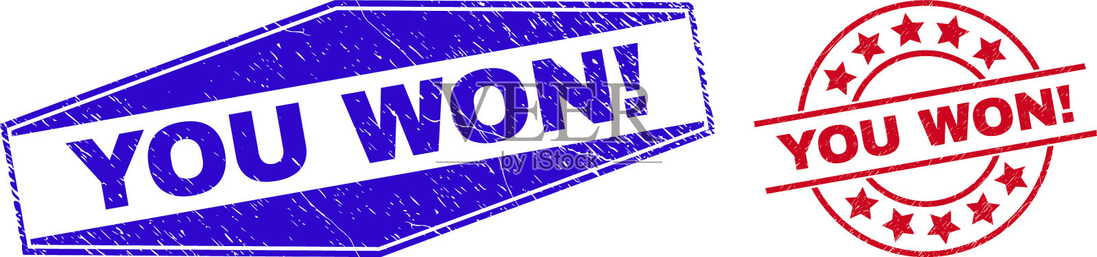 你赢了感叹号，危难封印在圆圈里插画图片素材