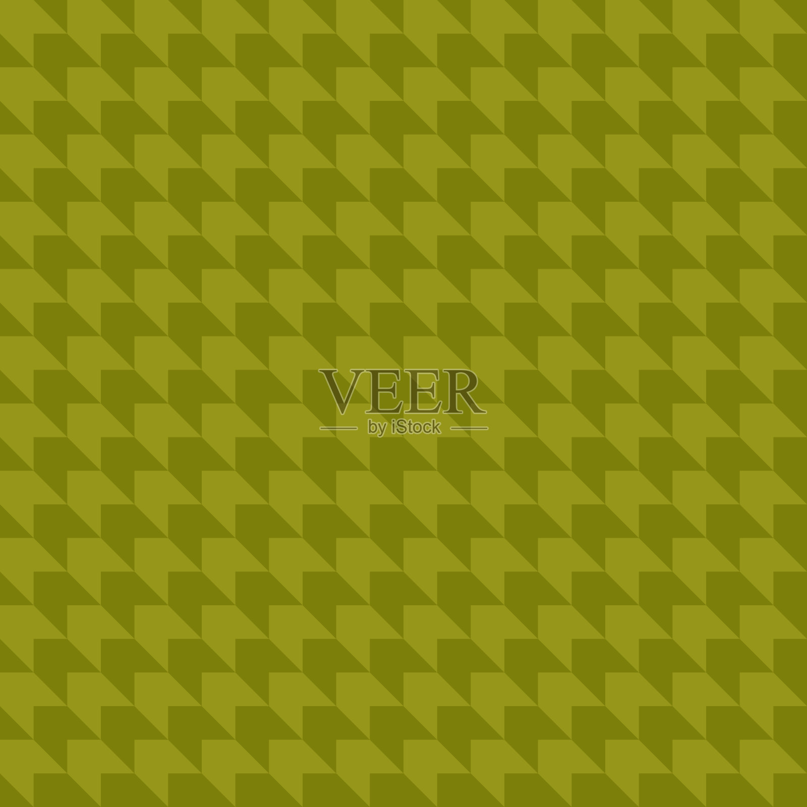 抽象的几何图形。向量无缝模式。简单的绿色重复背景。样布。包装纸。连续打印。绿色设计元素适用于家居装饰，服装，纺织品插画图片素材