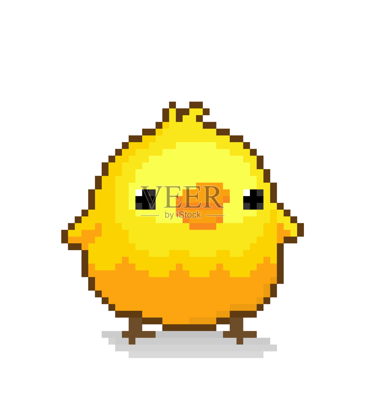 游戏资产的像素小鸡插画图片素材