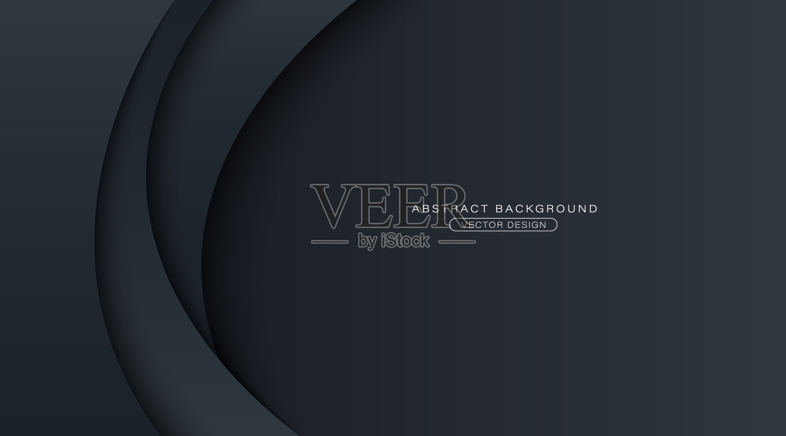 深色抽象曲线背景与叠加层。现代碳曲线形状元素带有阴影。适用于海报，封面，小册子，介绍，网站，横幅，传单插画图片素材