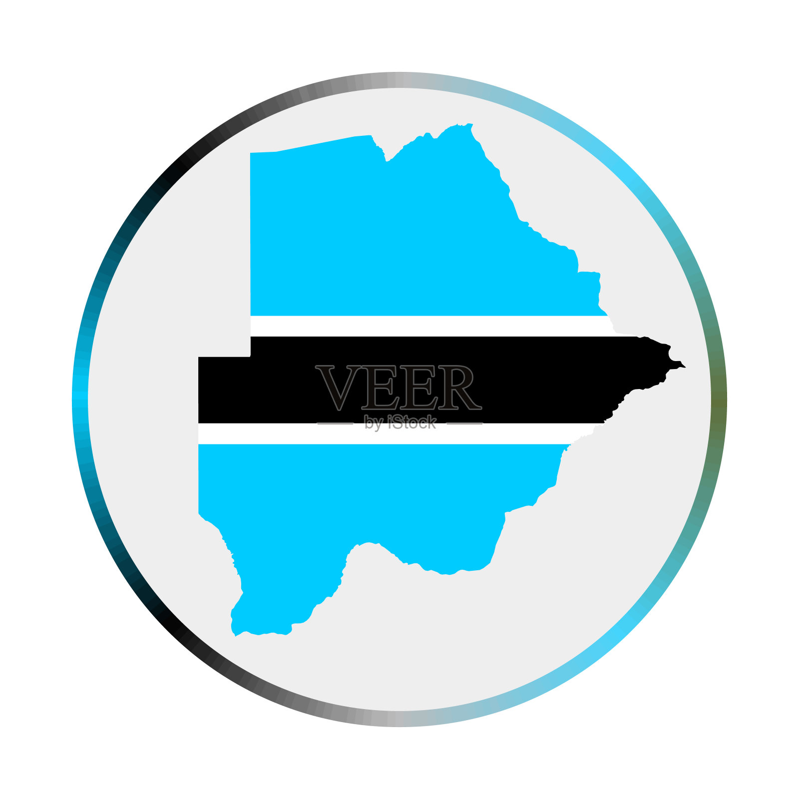 博茨瓦纳图标。插画图片素材