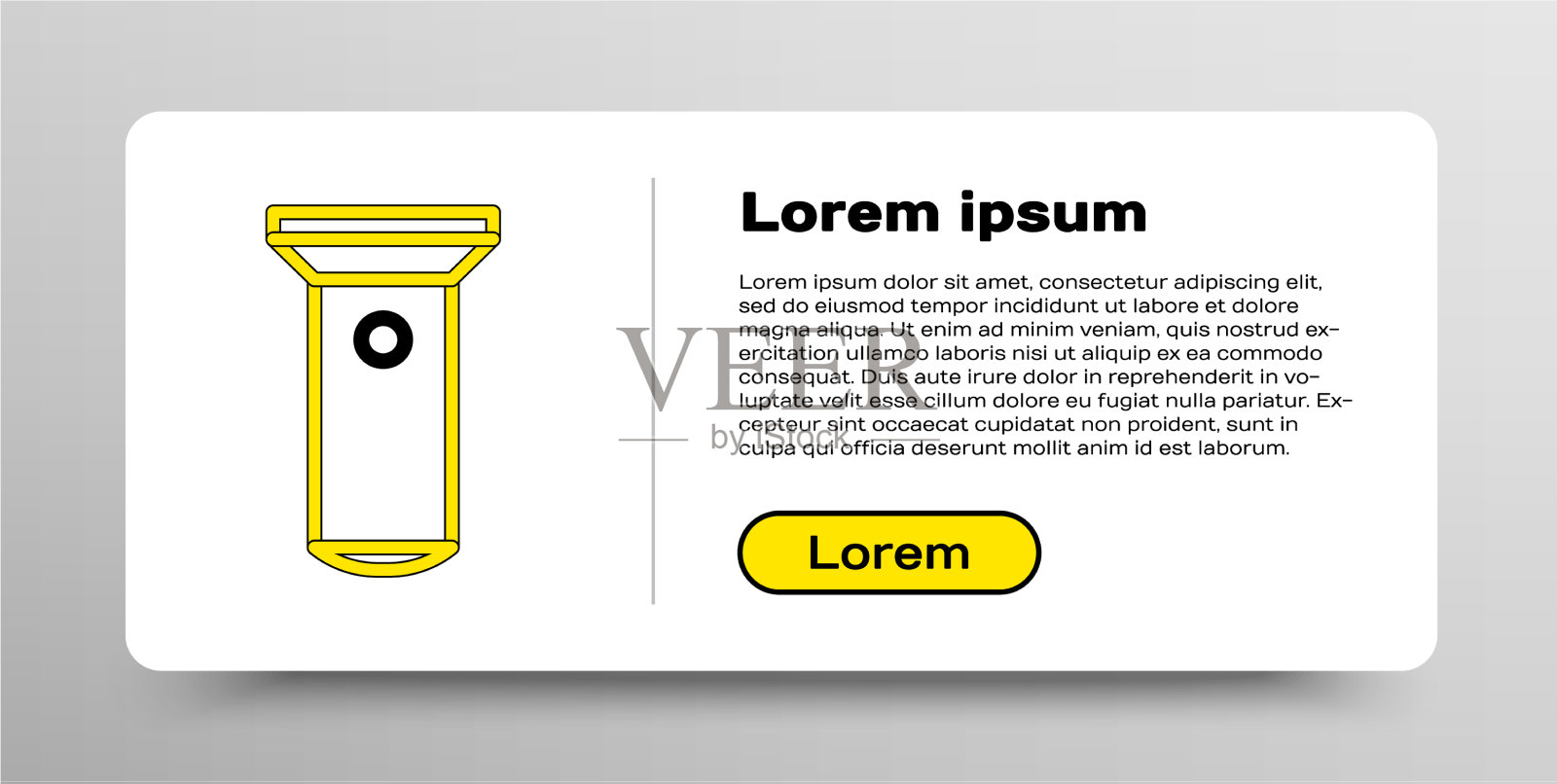 线手电筒图标孤立在白色背景插画图片素材