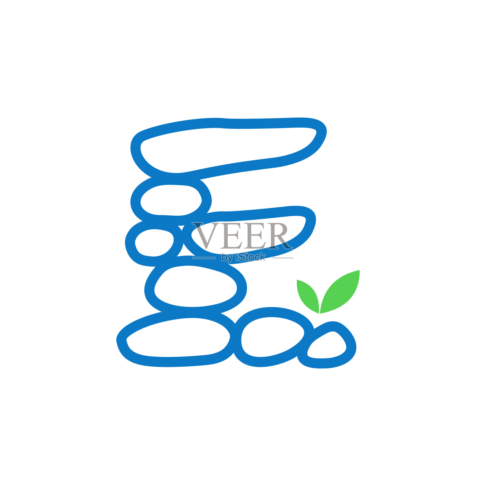 初始E岩石平衡插画图片素材