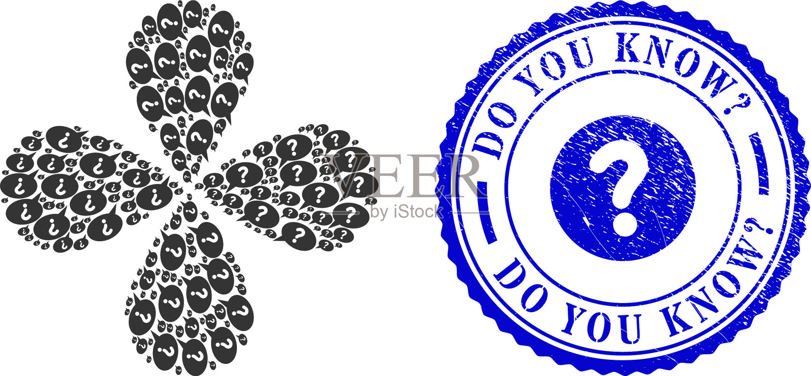 你知道查询垃圾印章和未知信息吗插画图片素材