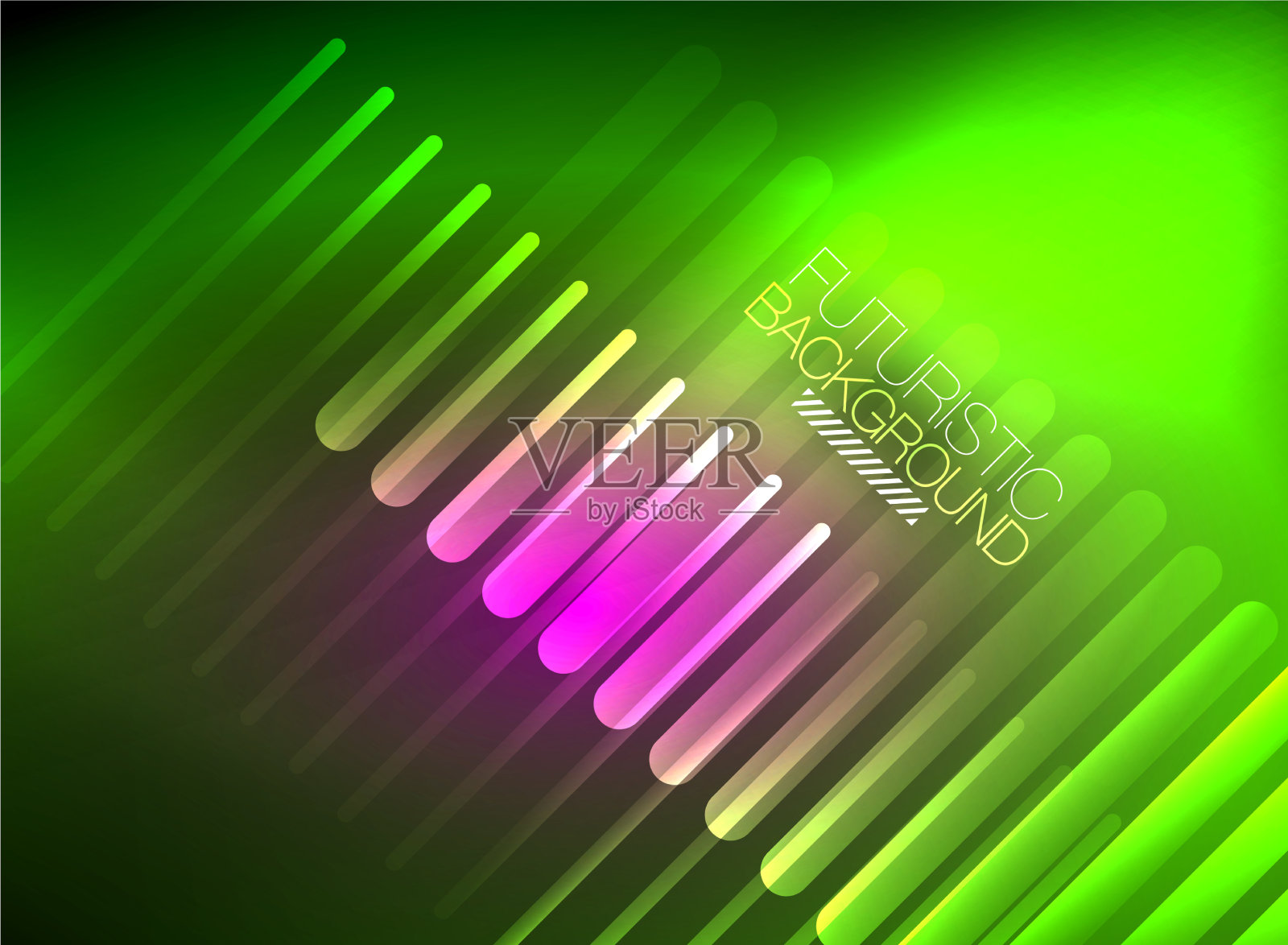 明亮的霓虹灯色彩技术抽象背景插画图片素材