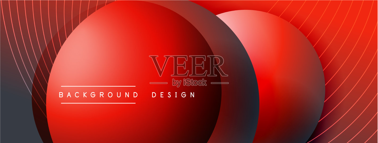 带有阴影的渐变圆形技术插画图片素材