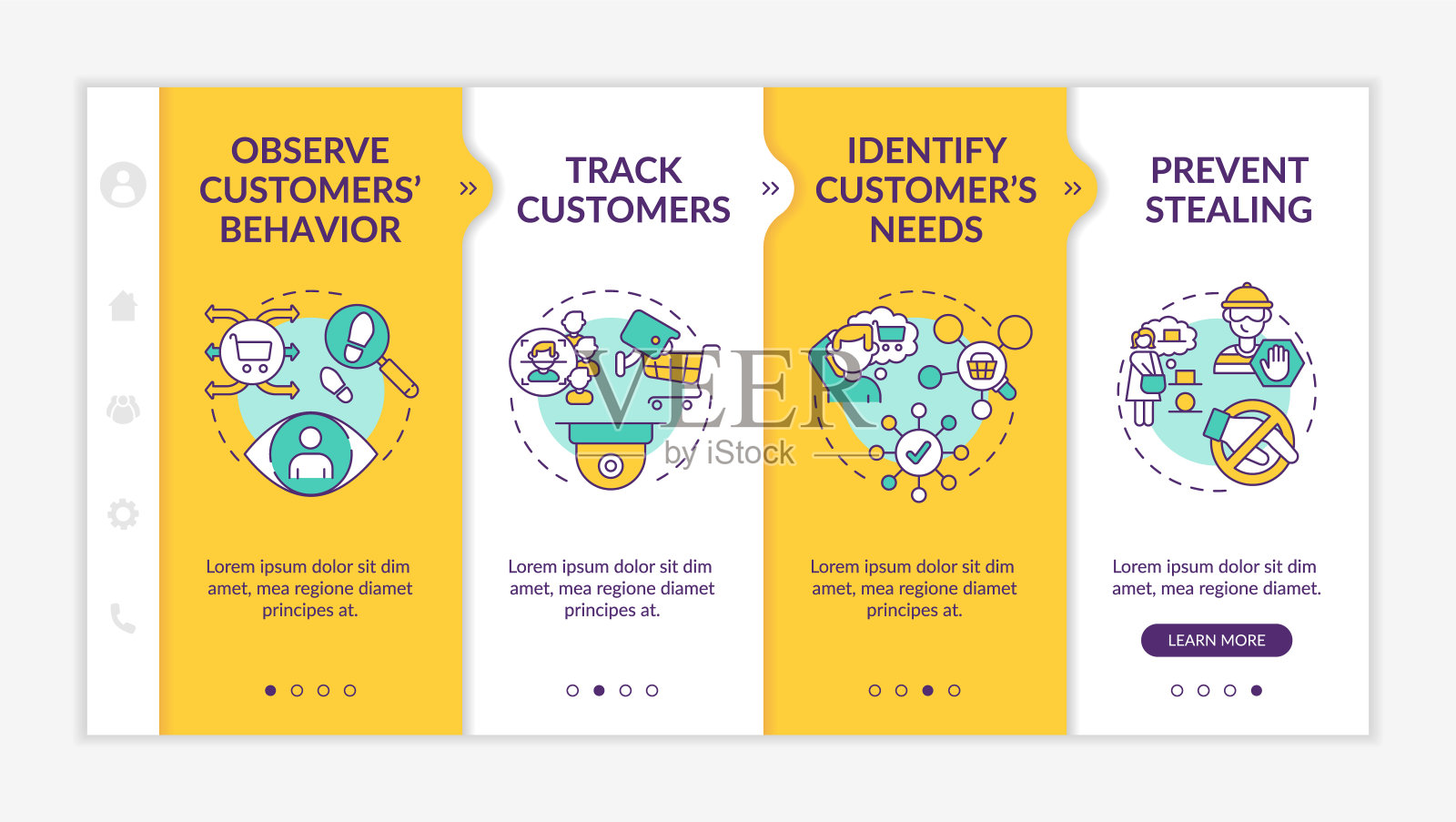 购物安全系统登机矢量模板插画图片素材