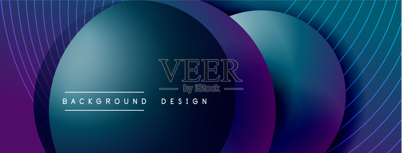 带有阴影的渐变圆形技术插画图片素材