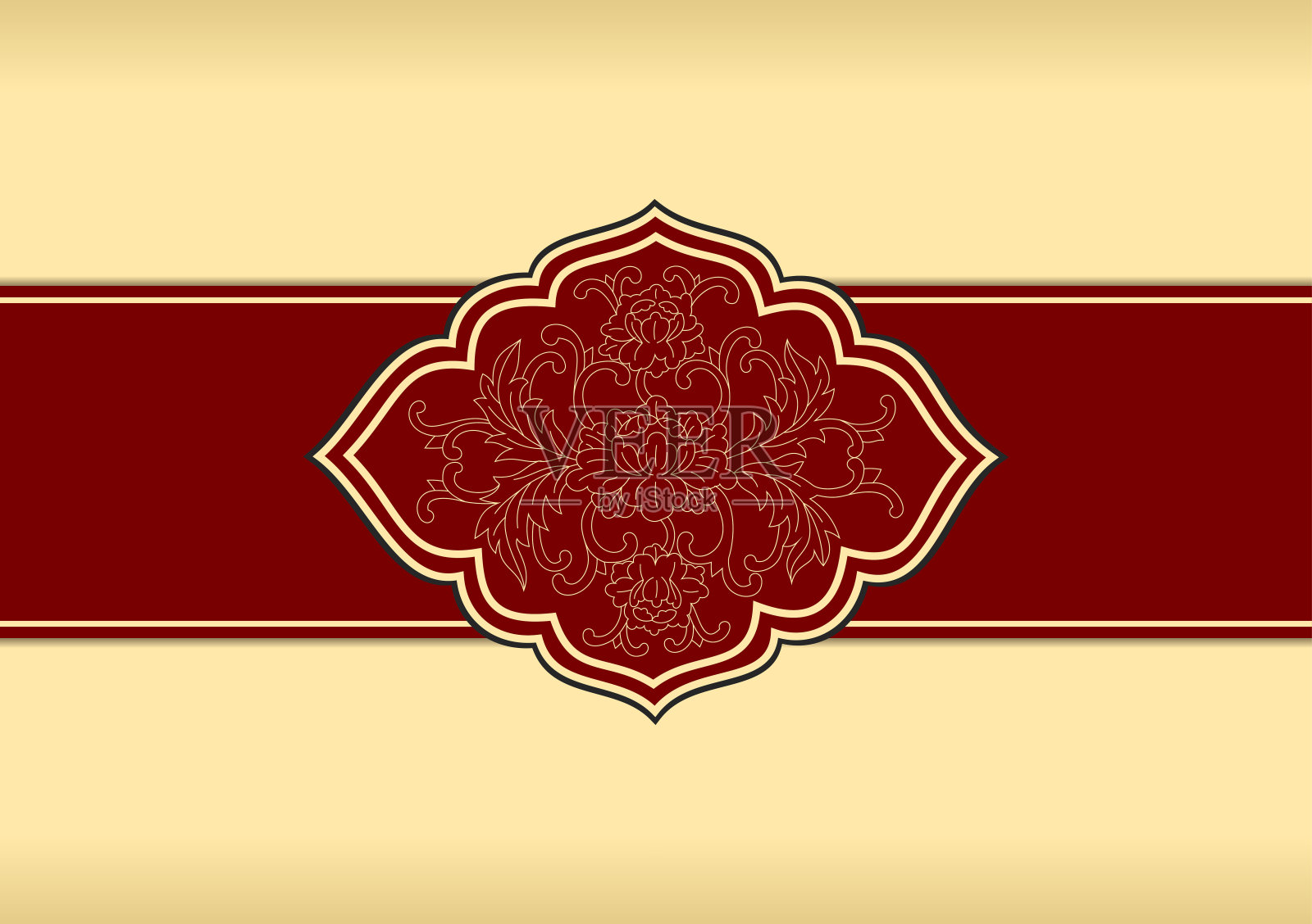 中国传统贺卡模板，春天，财富插画图片素材