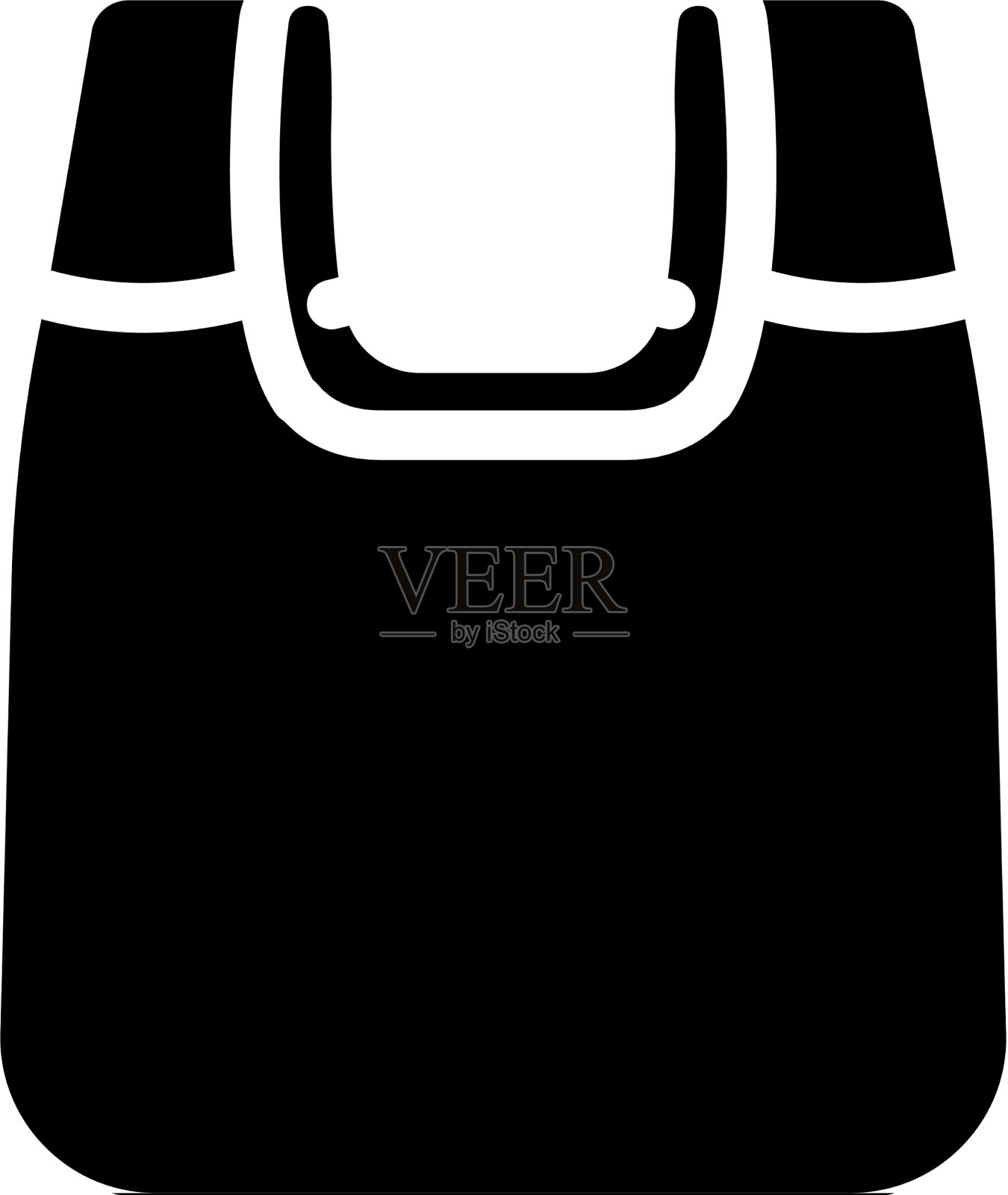 袋塑材质的字形图标插画图片素材