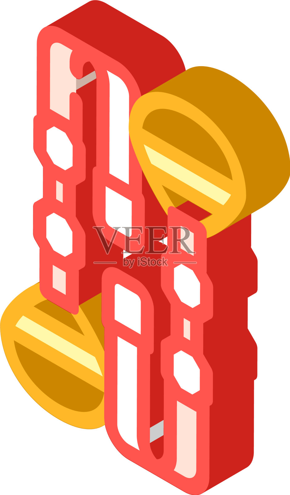 TRX铰链健身器材等距图标设计元素图片