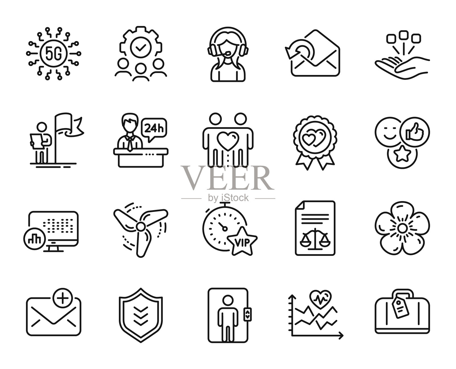 集领导巩固和风图标素材