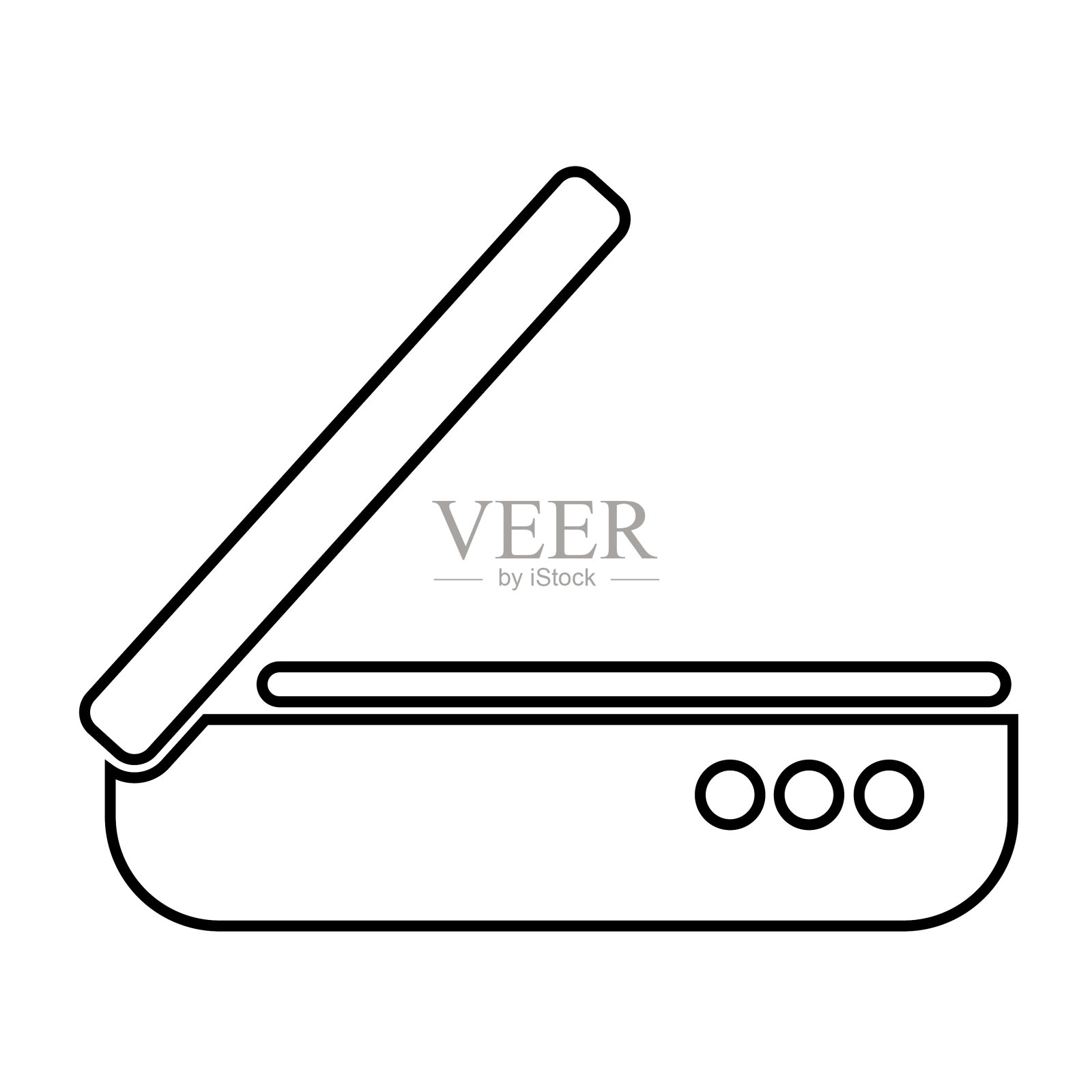 文档，扫描，扫描仪，文档图标插画图片素材