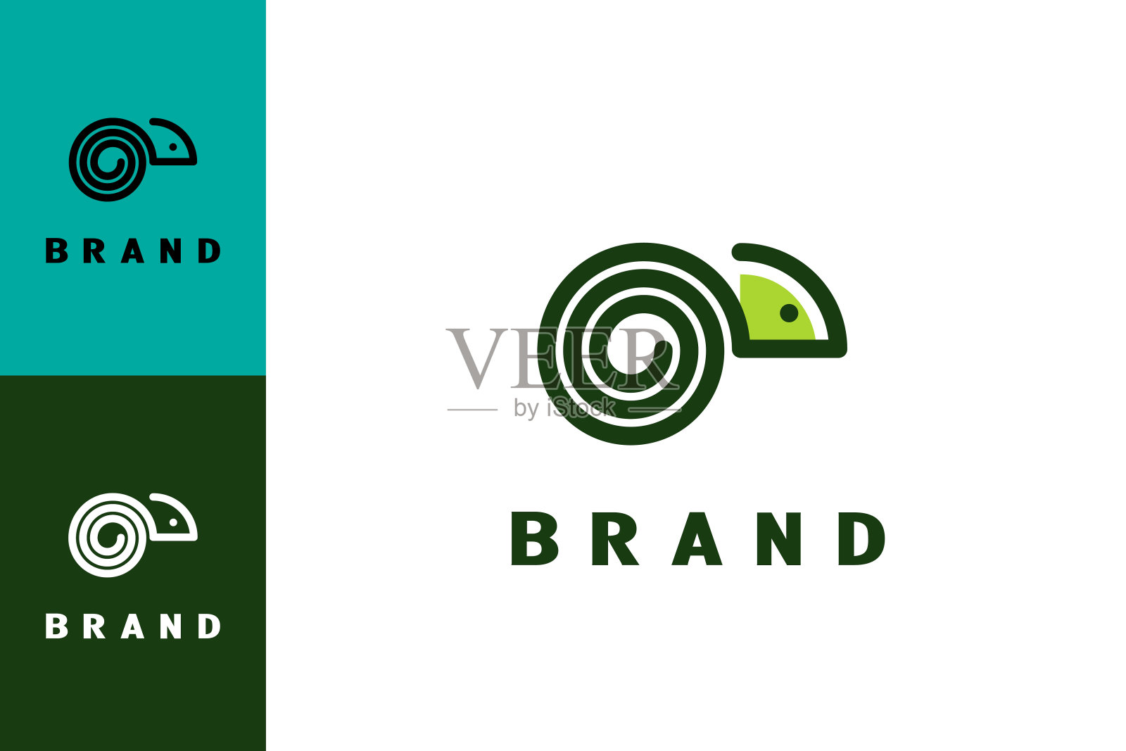 单一险种变色龙的象征插画图片素材