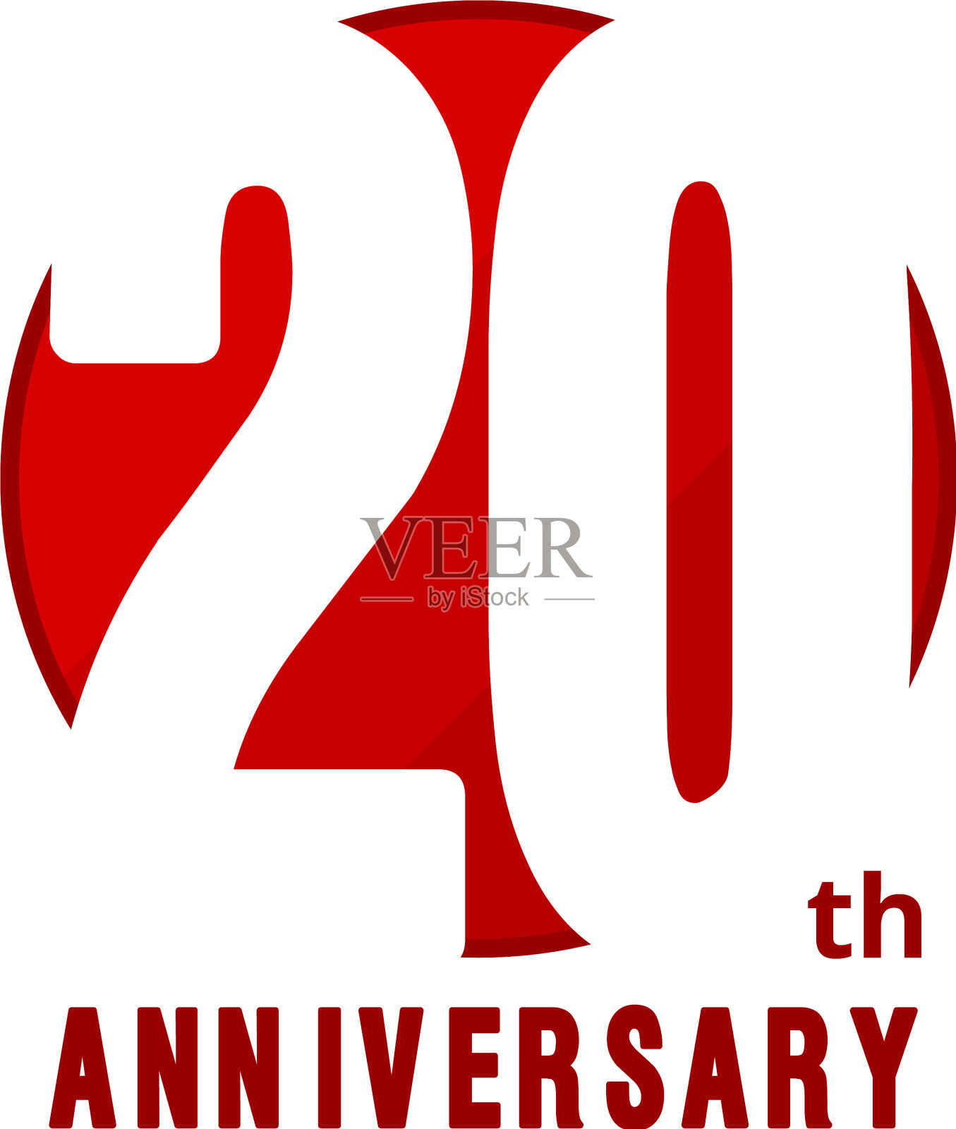 20周年纪念标志模板插画图片素材