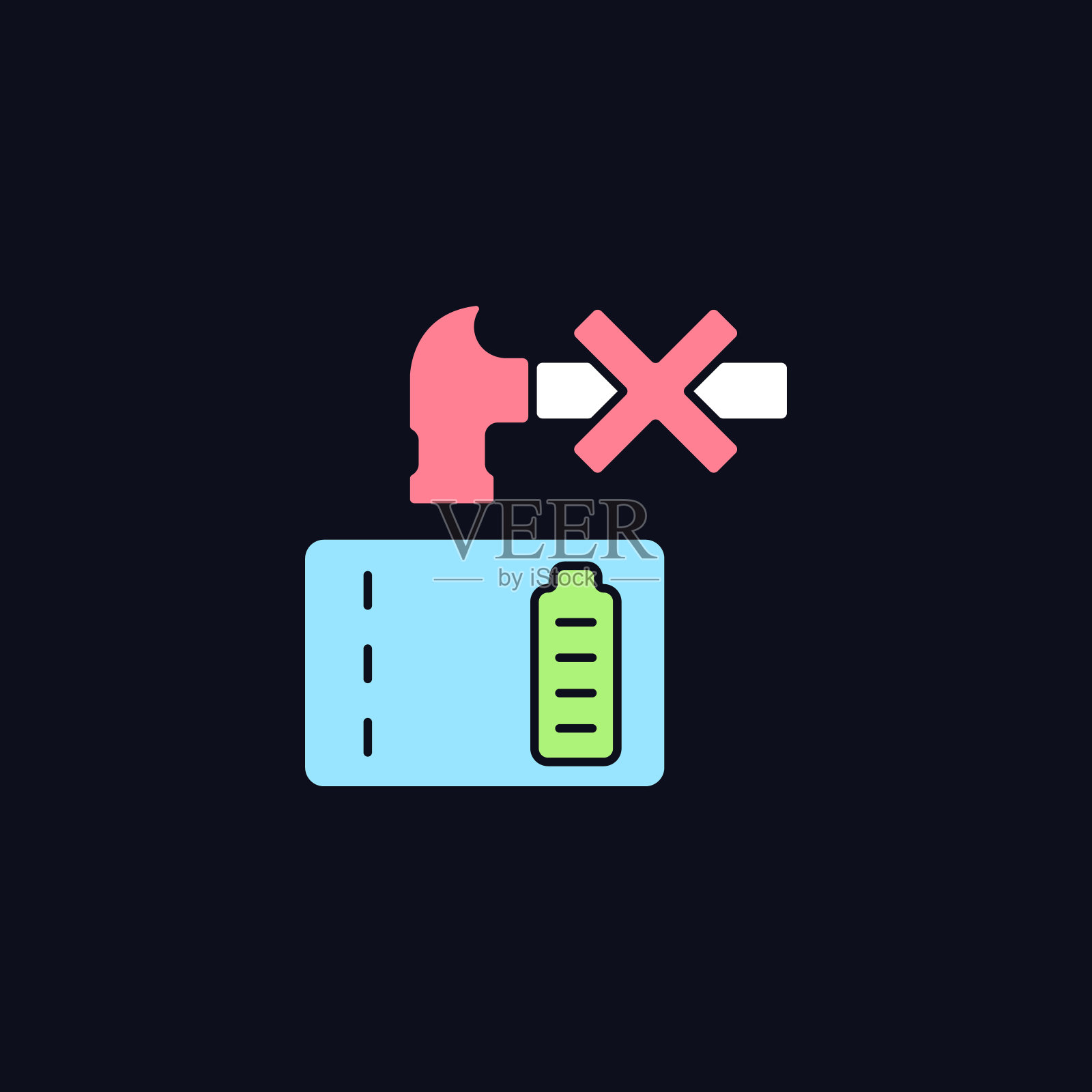 不要压黑主题powerbank RGB颜色手册标签图标插画图片素材