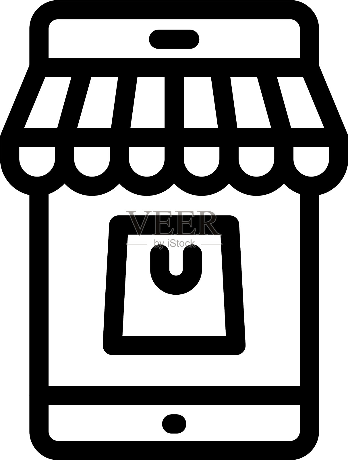 移动商务插画图片素材